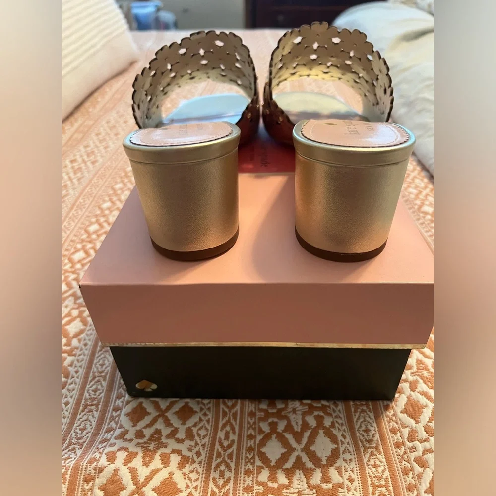 Kate Spade Daisy Mule in Metallic Leather - Picture 6 of 8